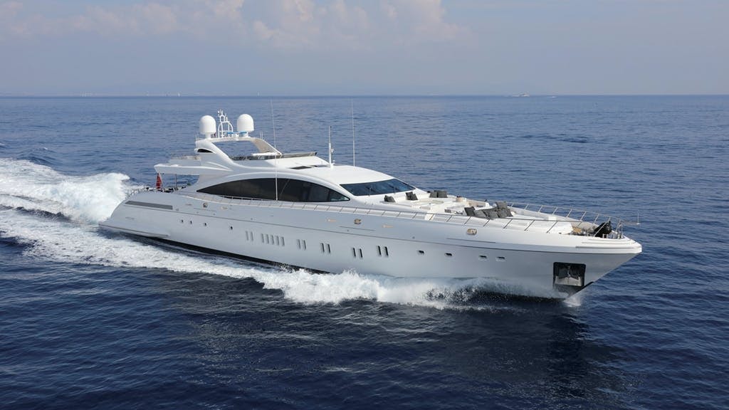 165-foot (50m) Mangusta yacht for charter AAA