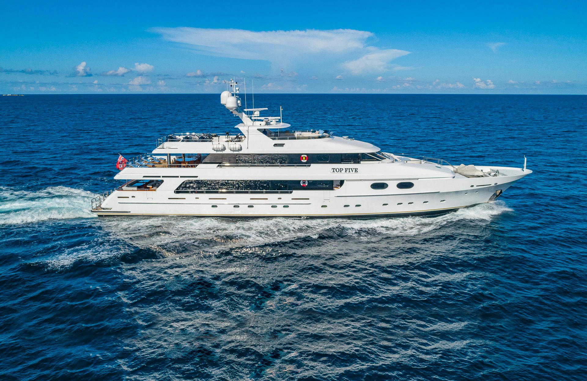 157-foot (48m) Christensen TOP FIVE running profile