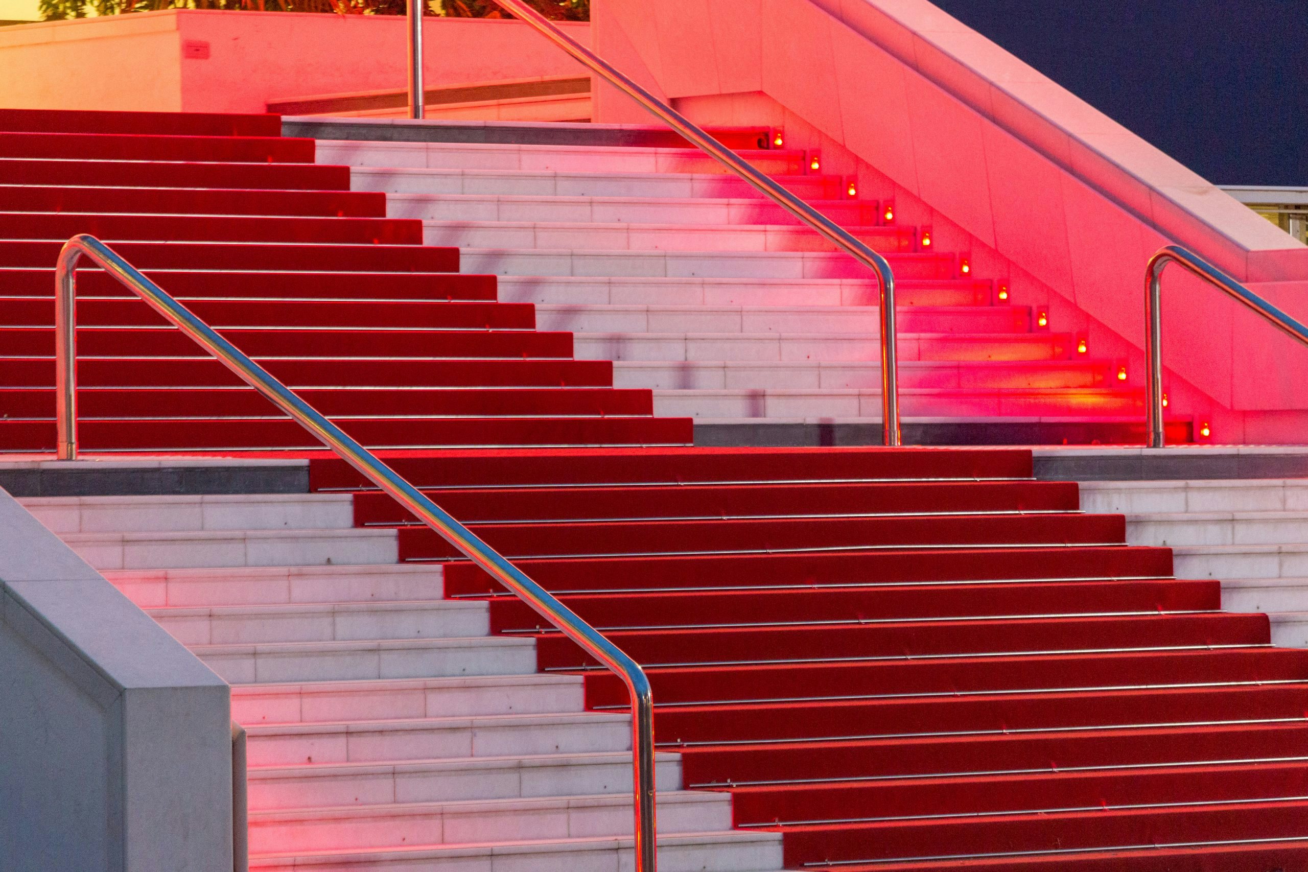 Red Carpet at Famous Festival Hall in Cannes Red Carpet at Famous Festival Hall in Cannes