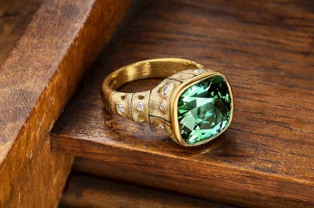 Alex Sepkus green tourmaline ring