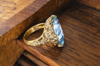 Alex Sepkus aquamarine ring