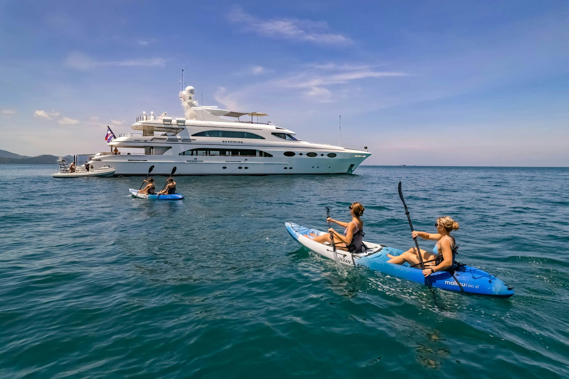 50m trinity SAPPHIRE superyacht for sale lifestyle image with toys