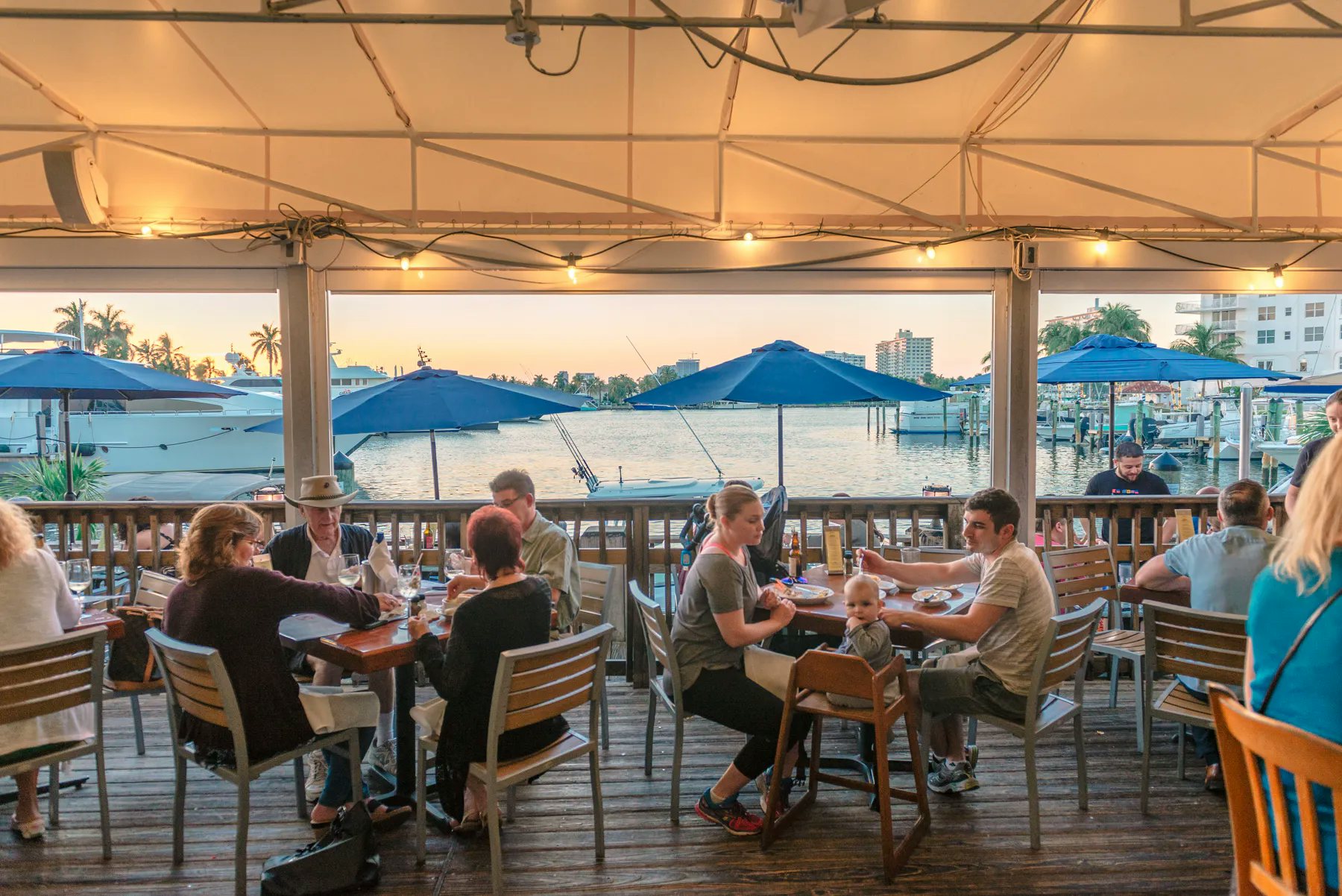 Coconuts outside patio with intracoastal views