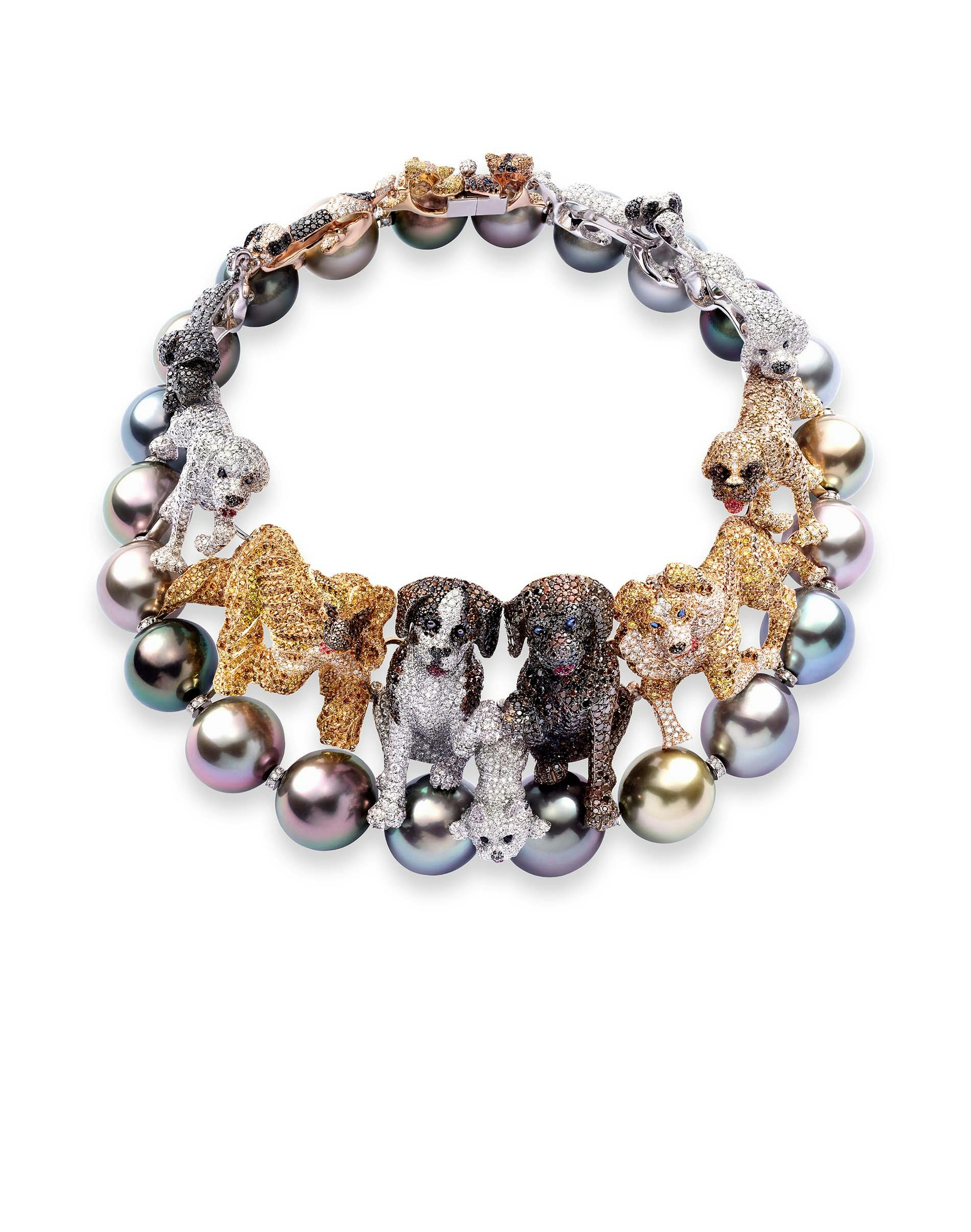 Chopard puppy necklace closeup