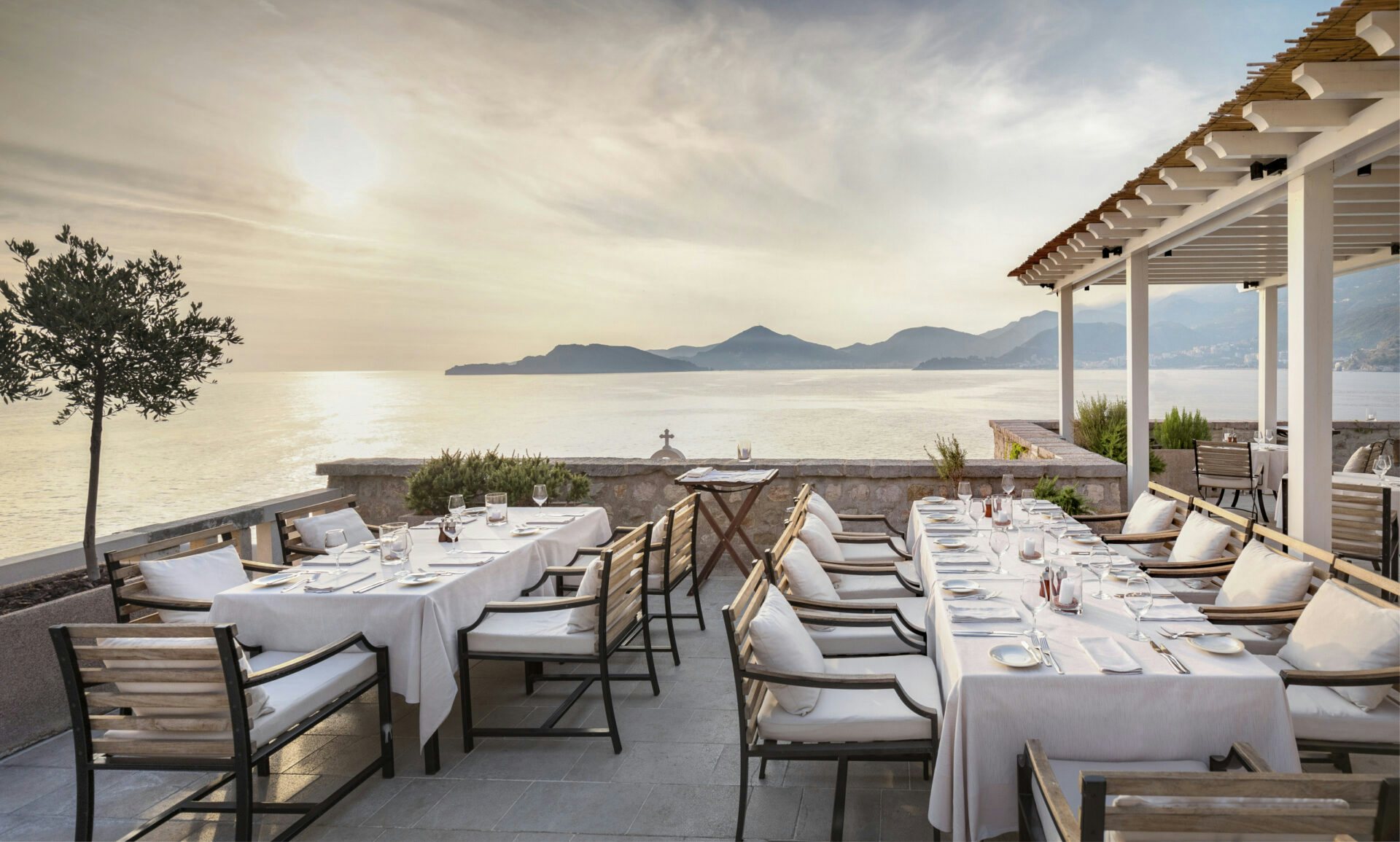 Aman Sveti Stefan, Montenegro - Arva Restaurant, Upper Taverna