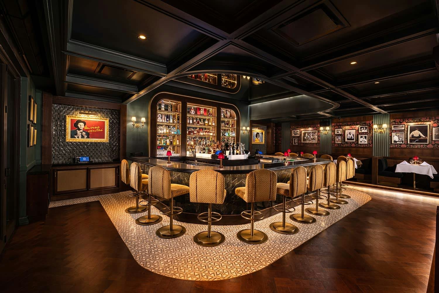 inside bar of anthony's runway 84 swanky old-school style bar