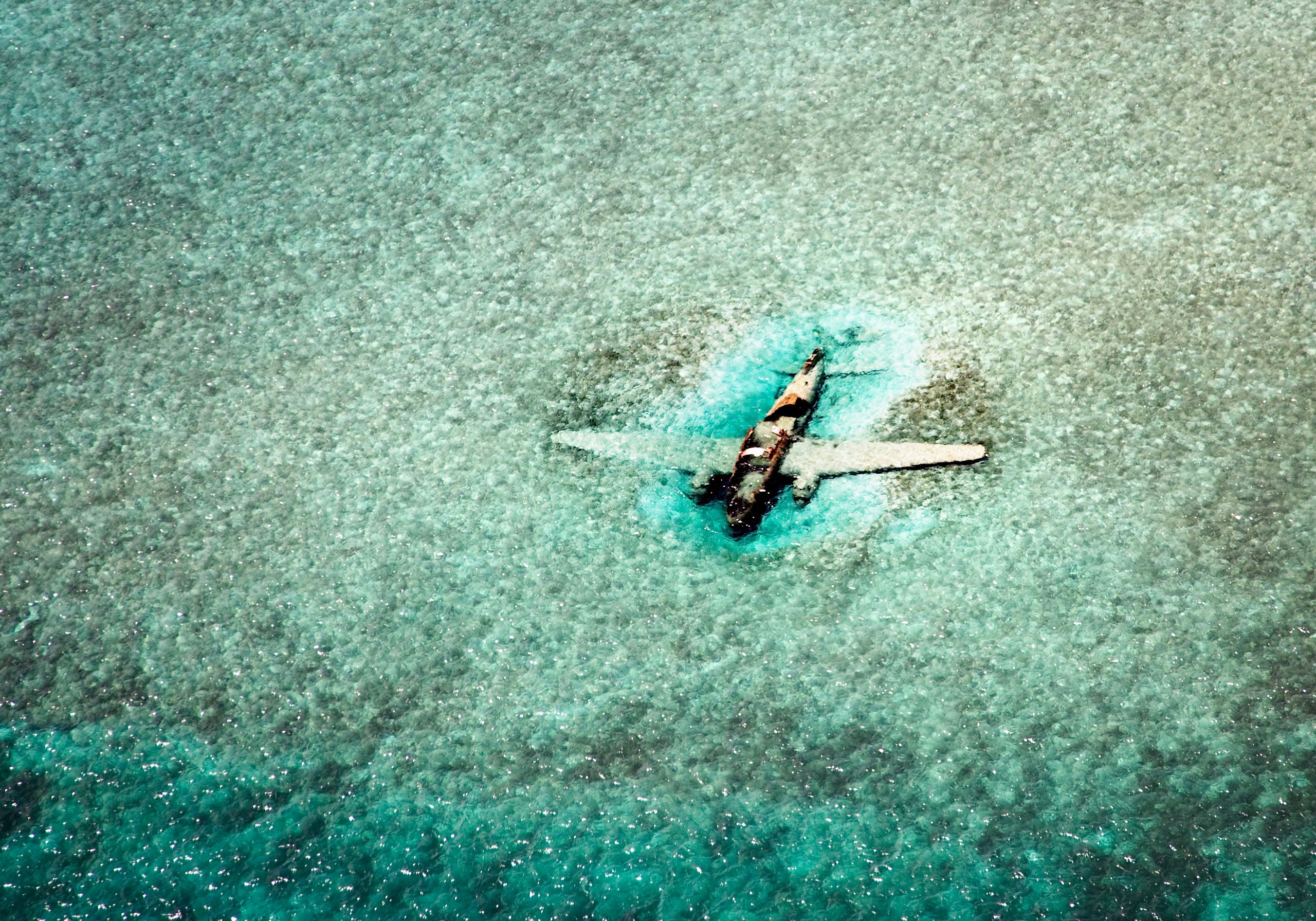Plane wreckage near Norman's Cay