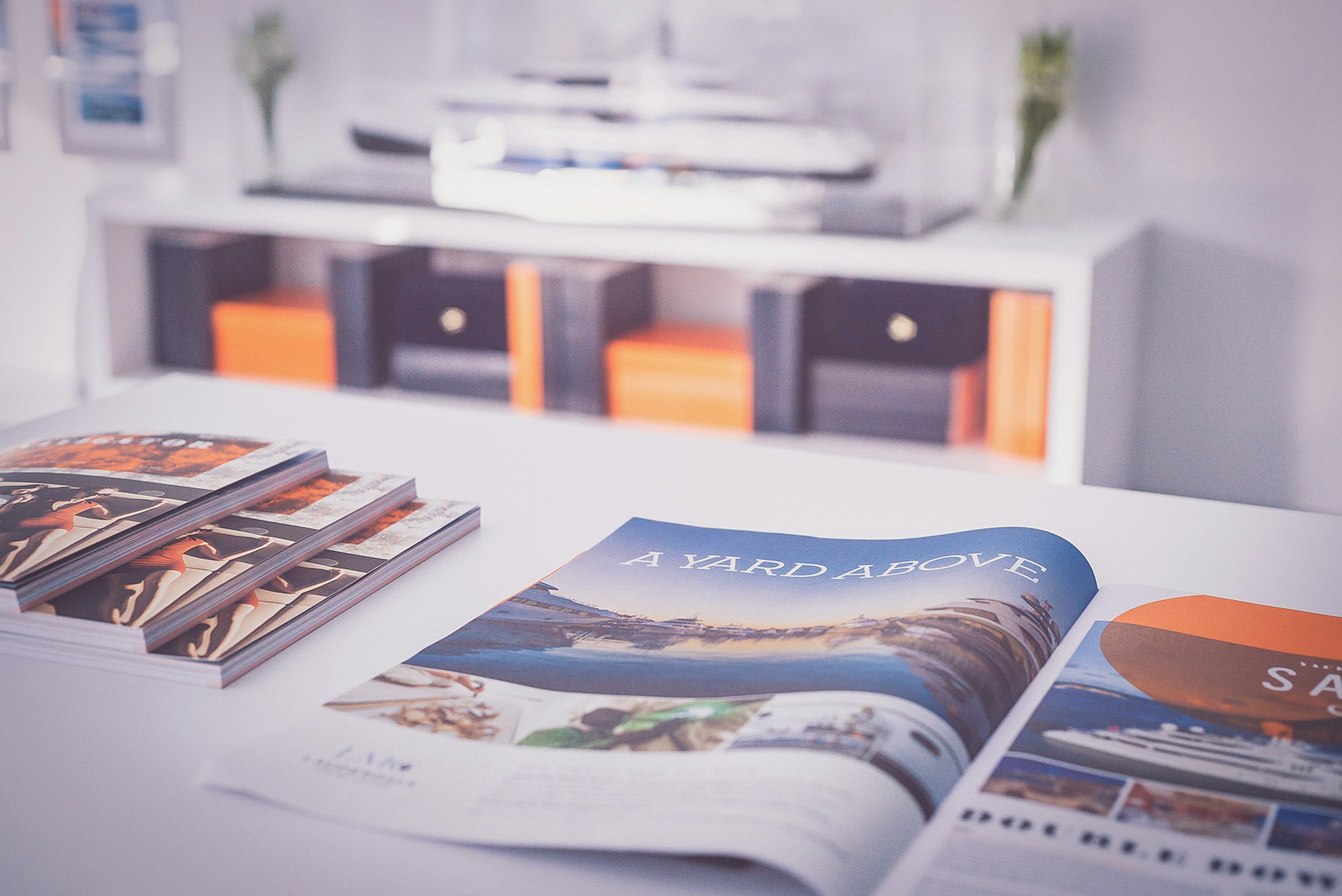 Bespoke Brochures Brochures on top of table
