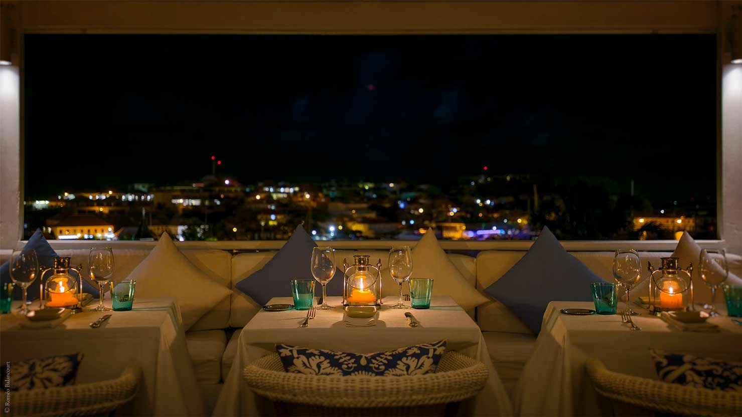 Seating area at Bonito St. Barths