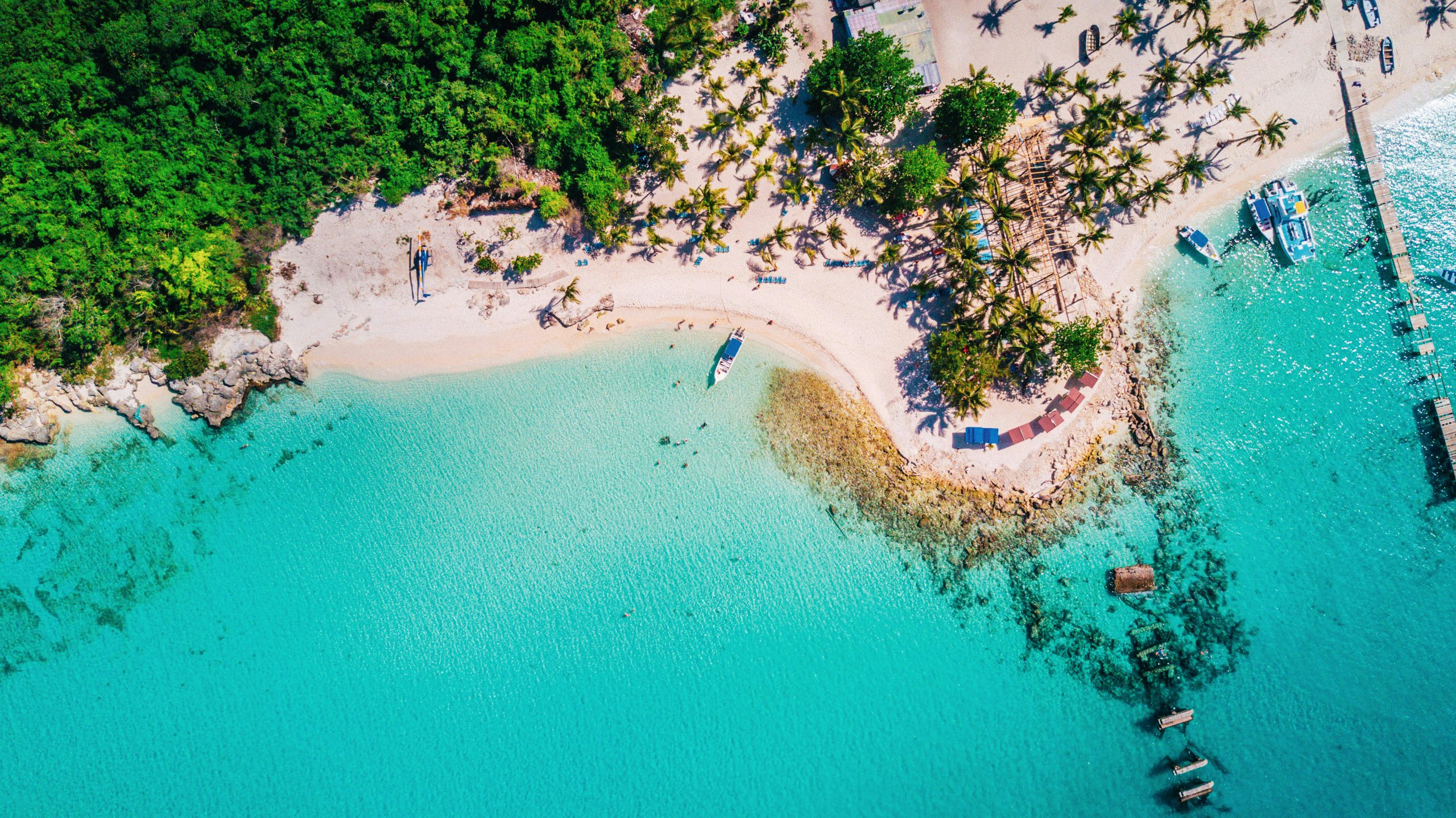 Saona Island Yacht Charter - Saona Island in Dominican Republic aerial drone