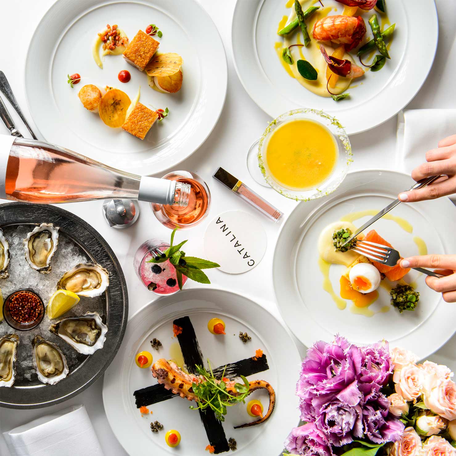 Catalina Spread of food