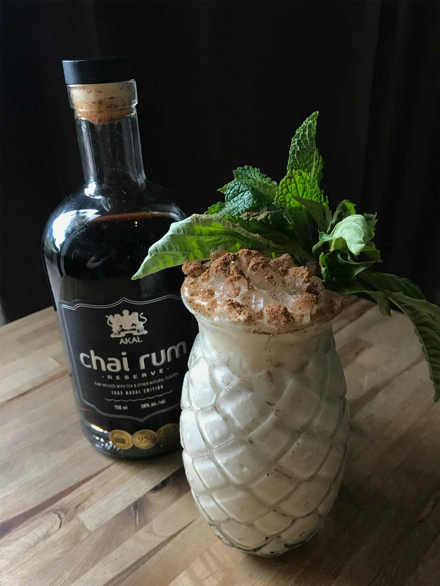 Chai Rum cocktail with ananas