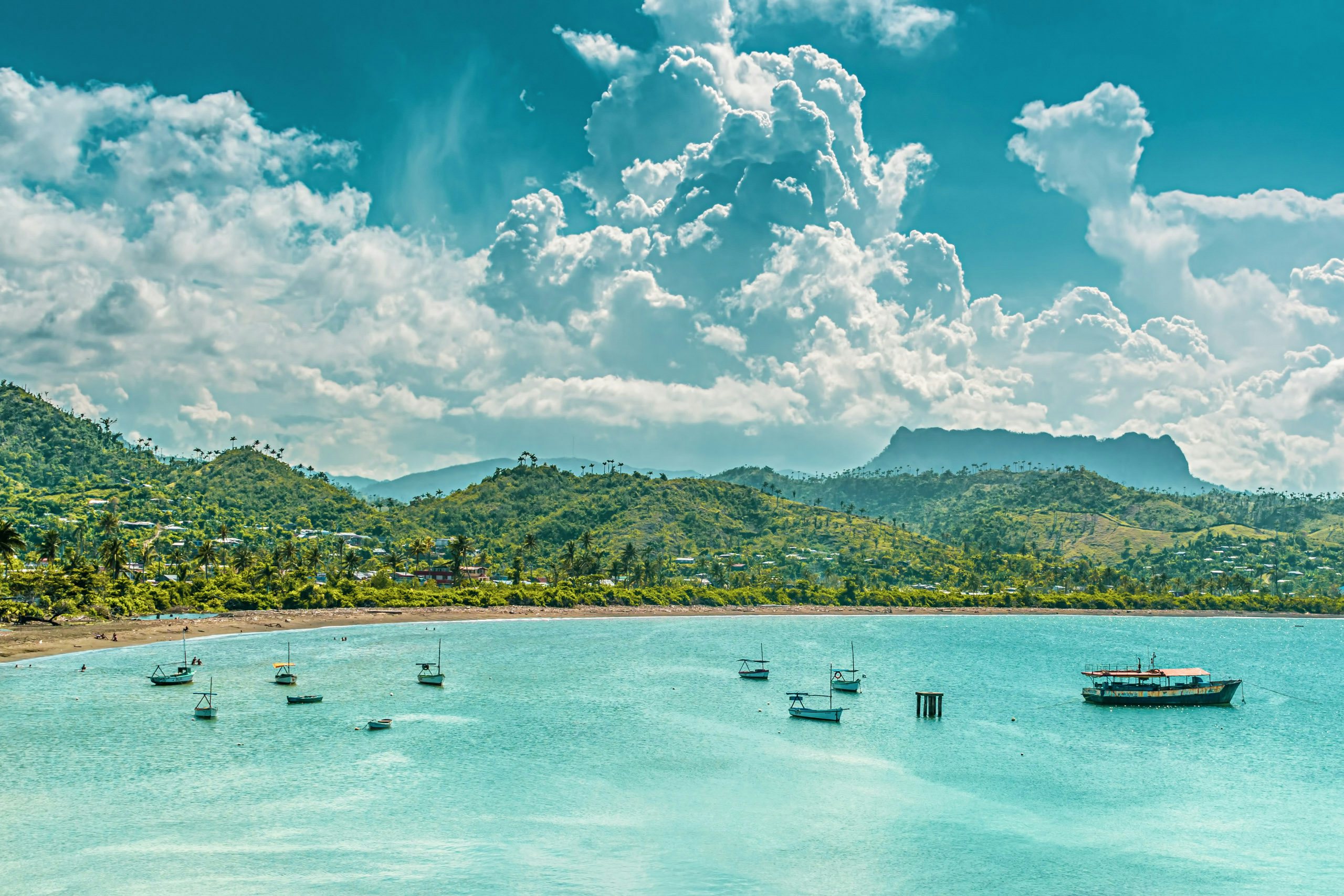 Bay of Baracoa and El Yunque table mountain mix of mountainous terrain and secluded beach
