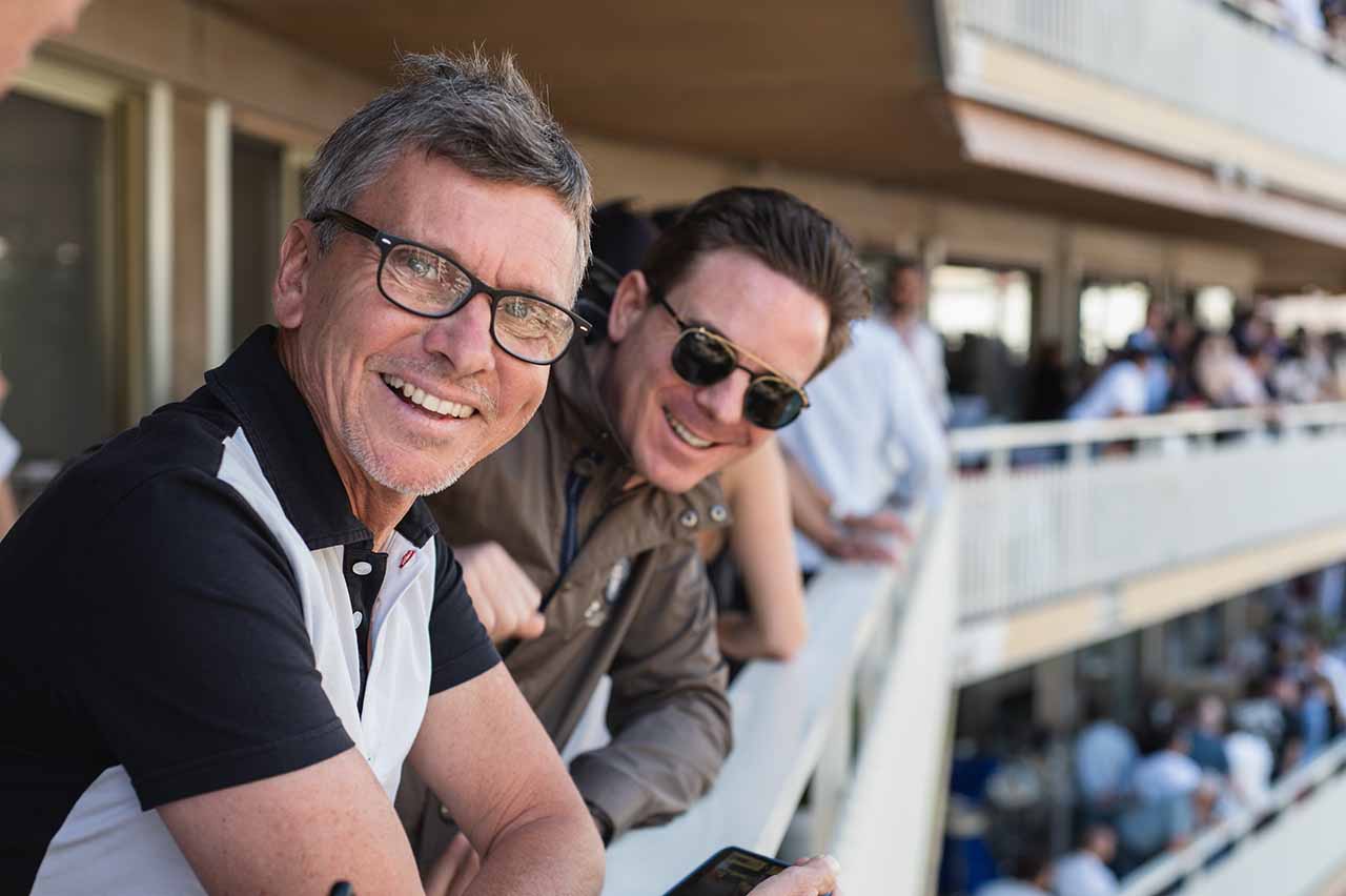 Sébastién Clavé and guest at Monaco Grand Prix 2023