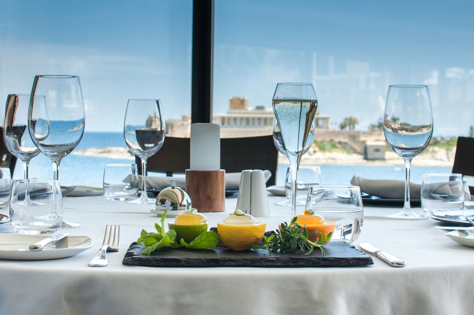 Caviar &amp; Bull beautifully set table