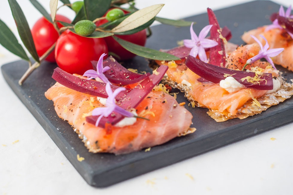 Caviar &amp; Bull Fish dish