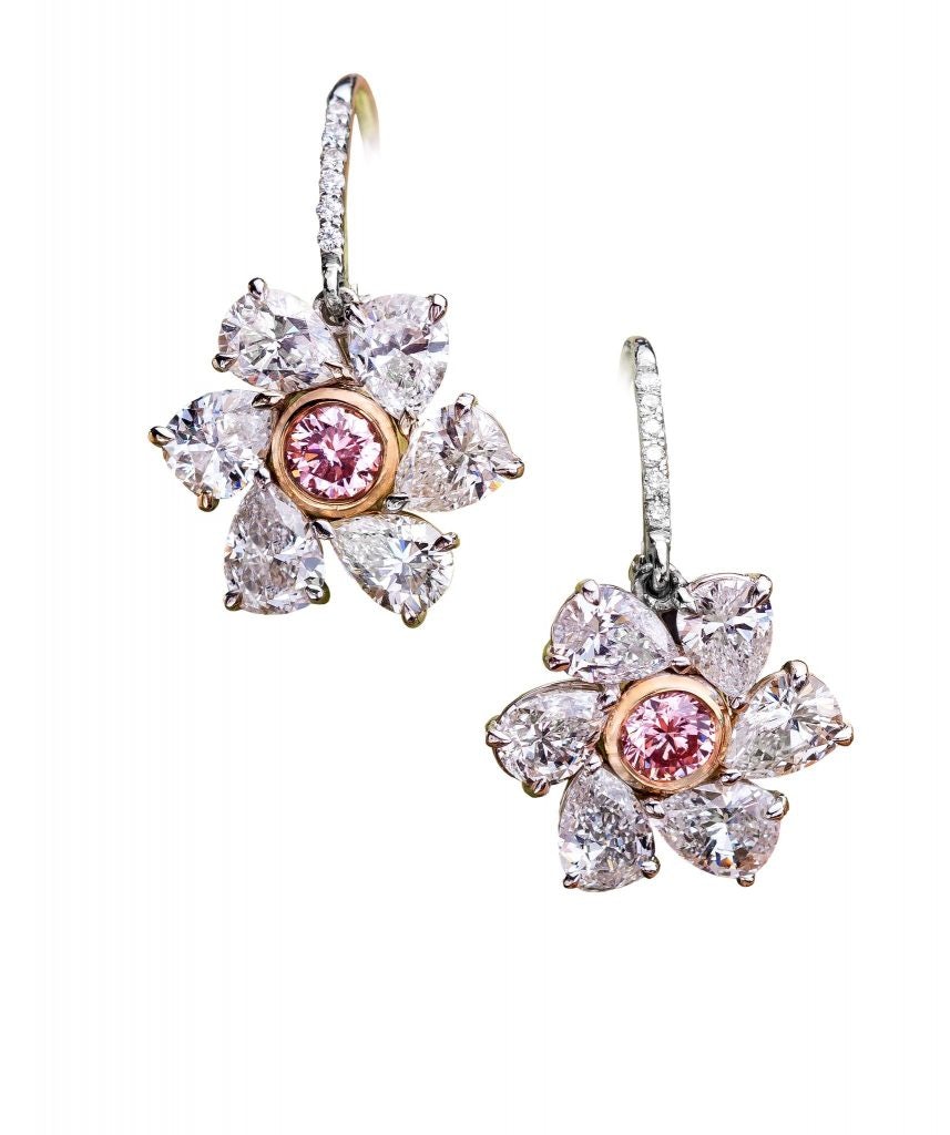 Jeffery Daniels Unique Designs and Gem Platinum Earring
