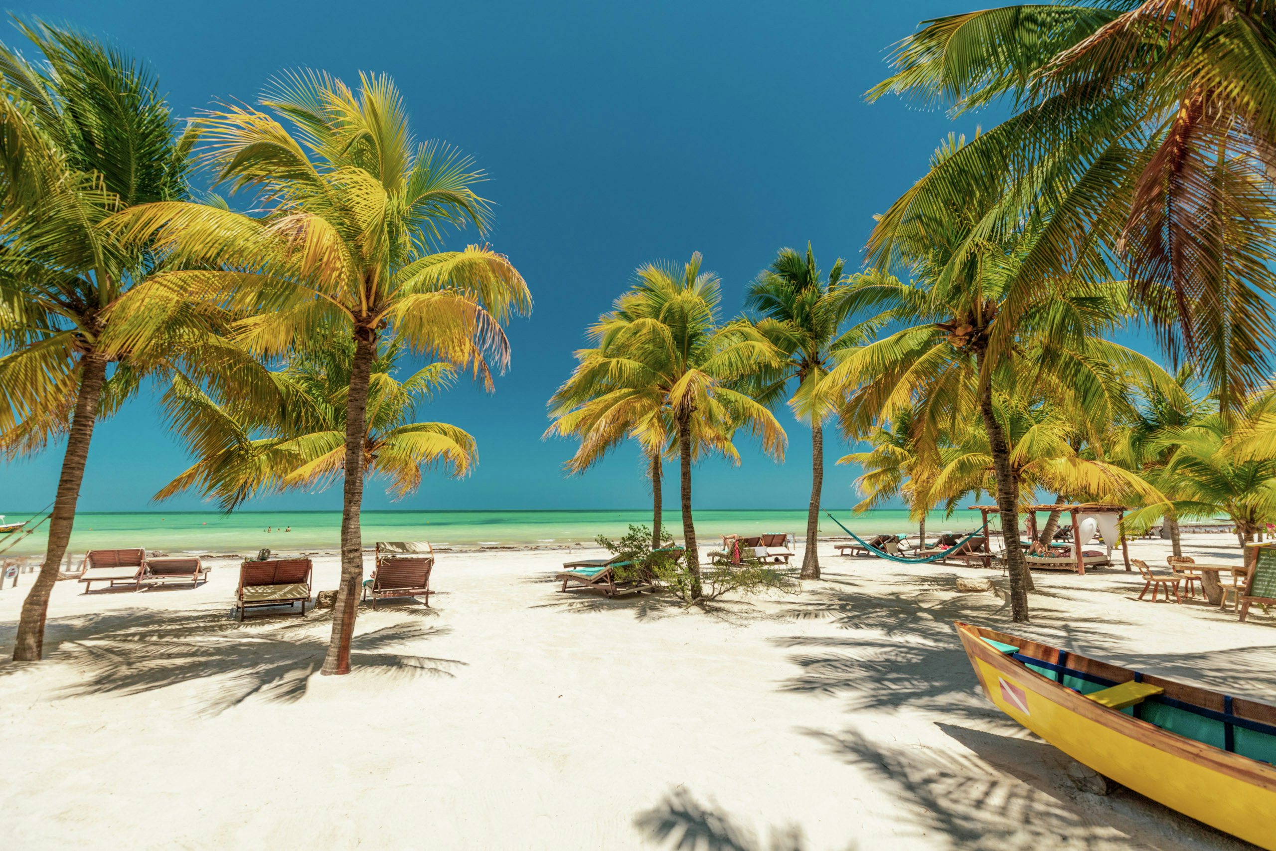 Holbox Yacht for Charter - Tropical beach setting on Isla Holbox, Quintana Roo, Mexico