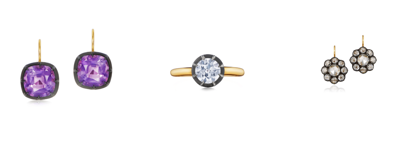 Fred Leighton Earrings and Diamond Ring