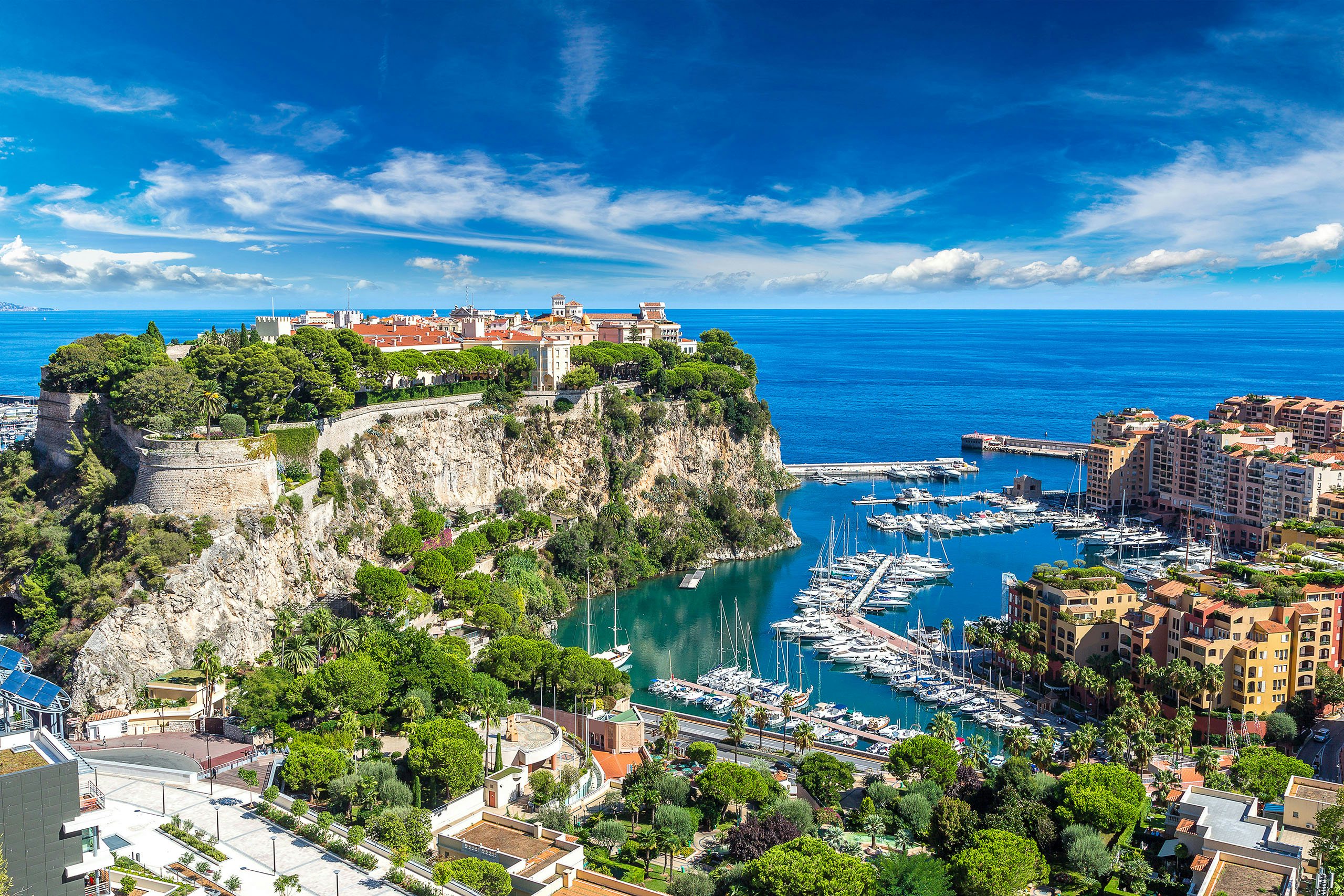 Crewed Yacht Charter Monaco - View down to the yacht in Monaco.