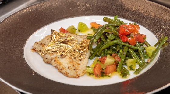 Chicken with Gold Flakes