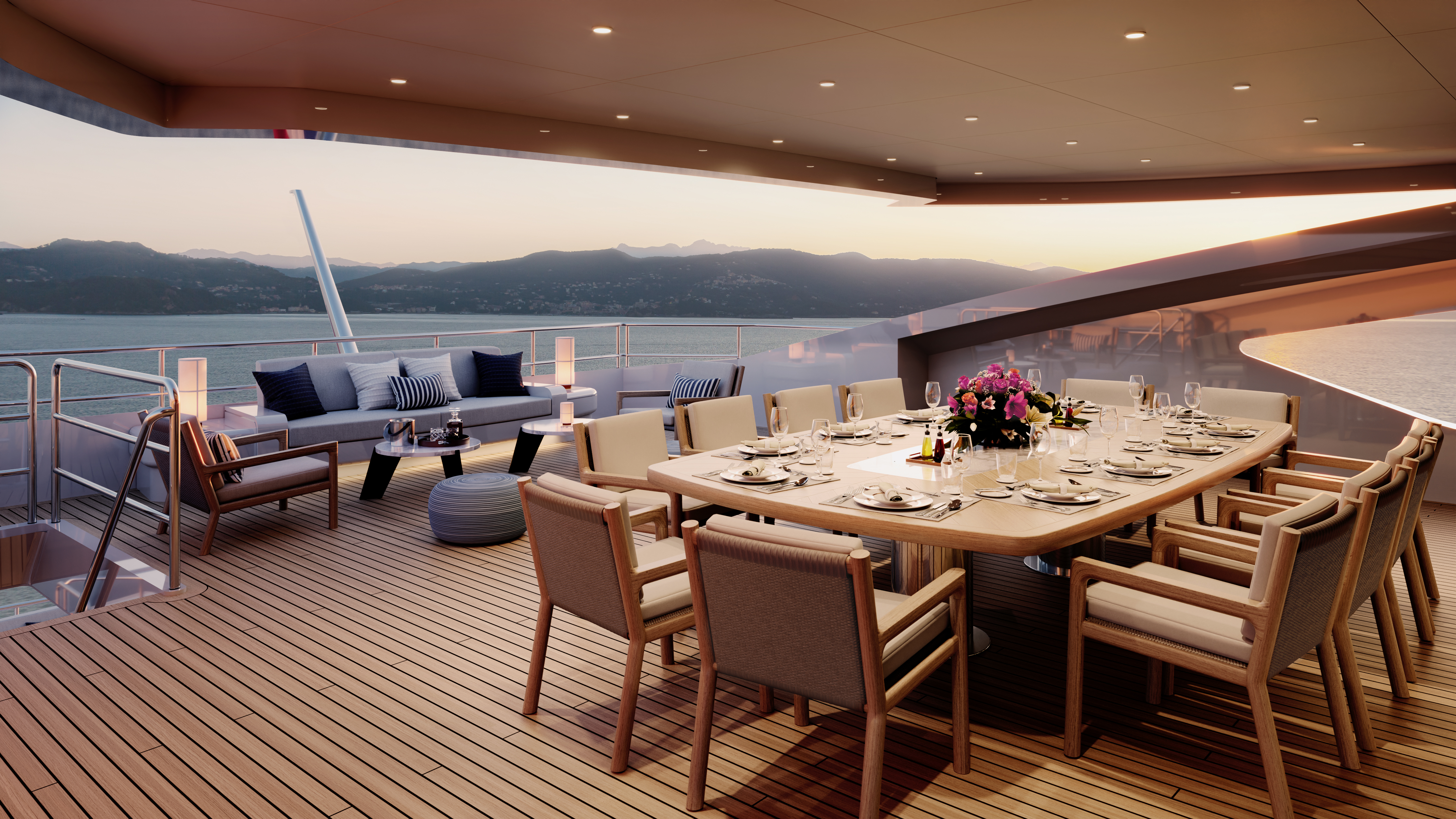 Heesen yacht project 20457 Akira On Bridge Deck AFT