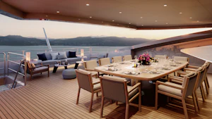 Heesen yacht project 20457 Akira On Bridge Deck AFT
