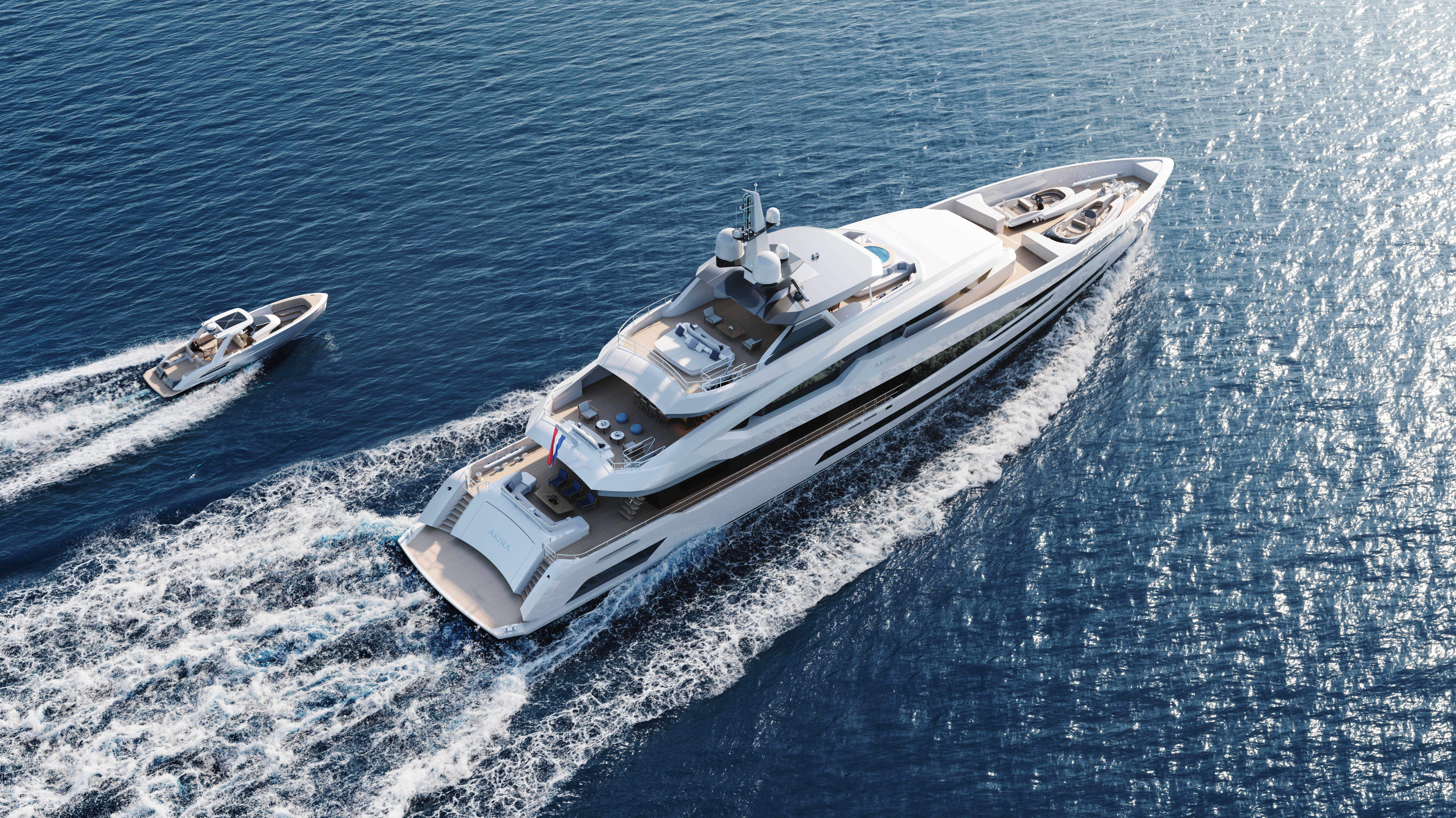 Heesen yachts project 20457 Akira running shot