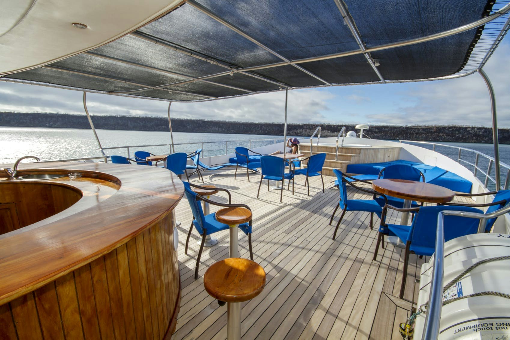 Galapagos Charter Yacht Integrity sundeck
