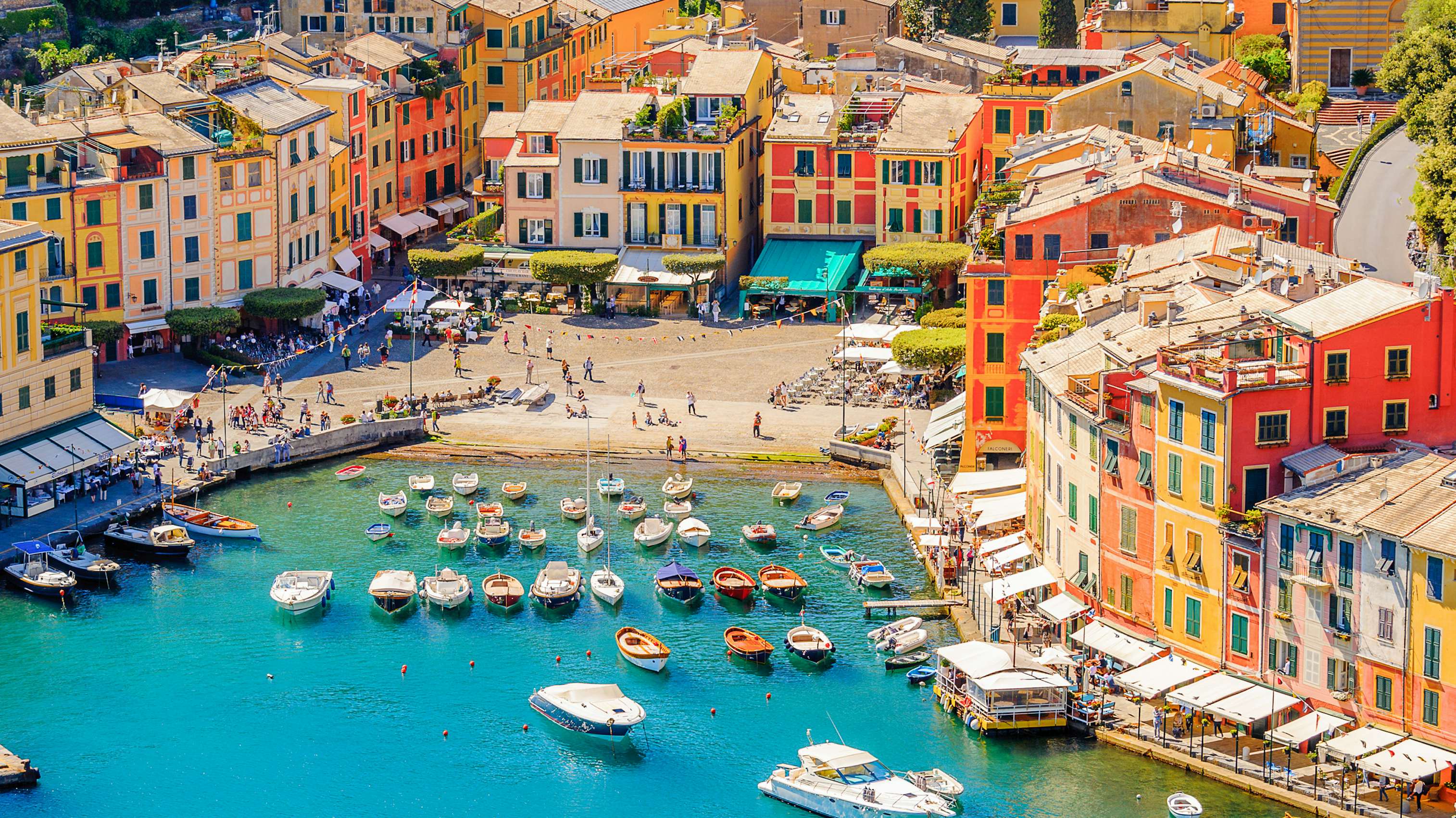 Portofino Yacht Charter - Portofino, an Italian fishing village, Genoa province, Italy. A vacation resort with a picturesque harbour and with celebrity and artistic visitors.