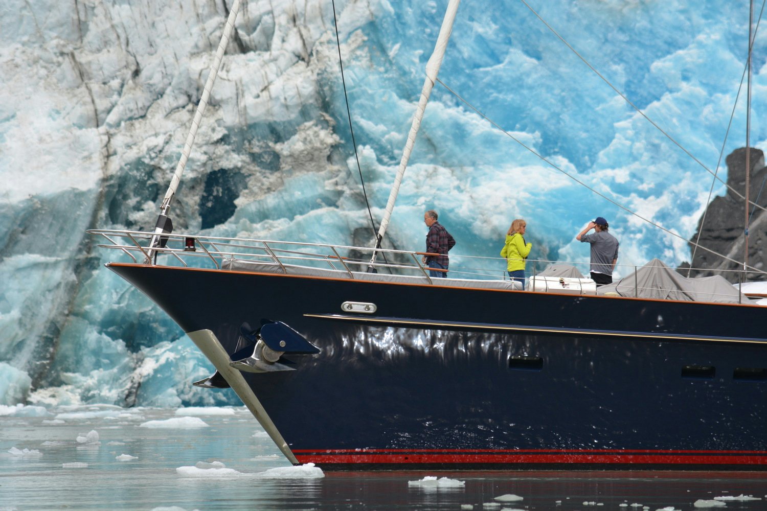 Sailing yacht KAORI on the water