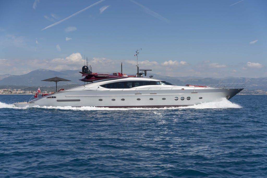KJOS luxury yacht charter cruising the blue Mediterranean sea