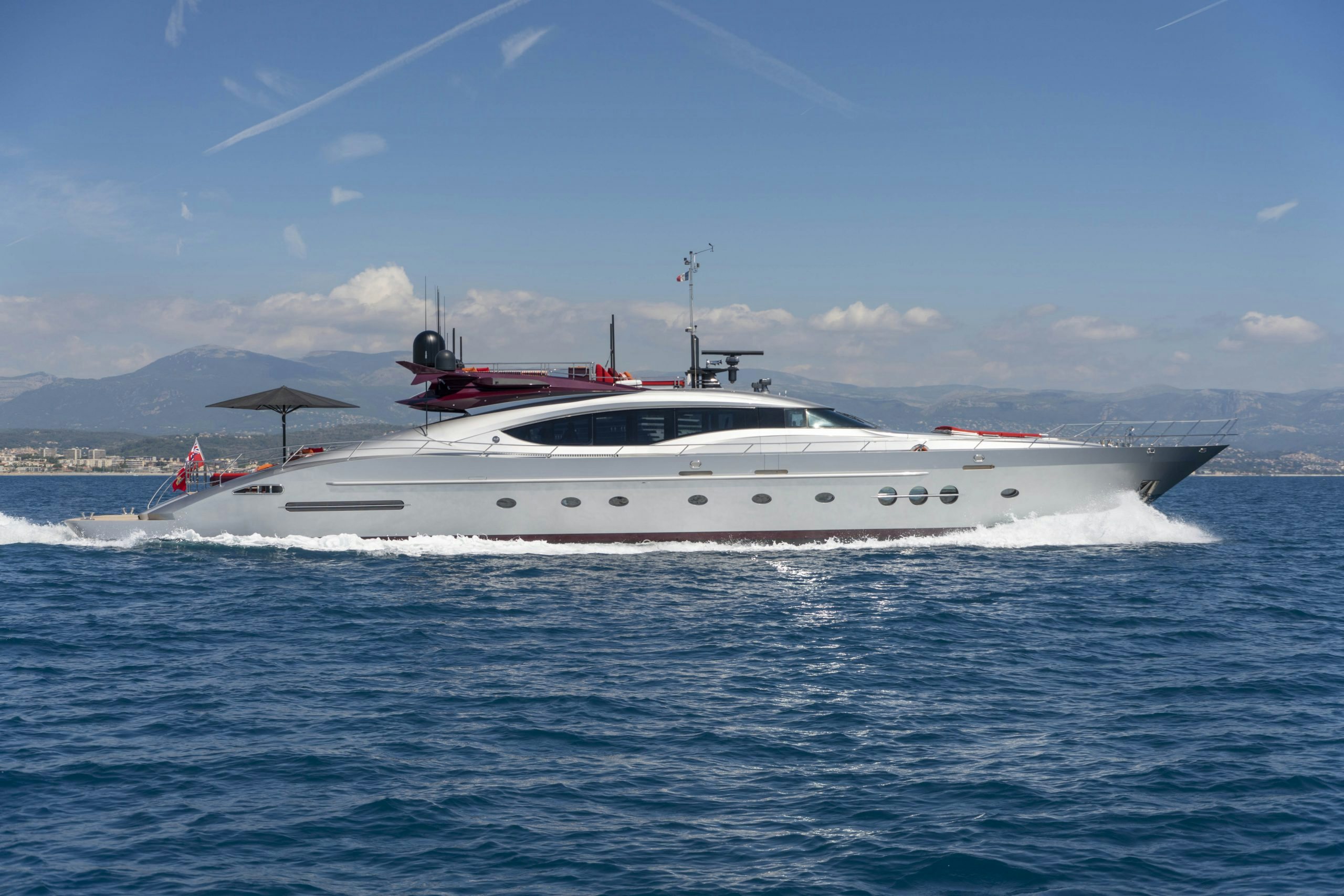 KJOS luxury yacht charter cruising the blue Mediterranean sea