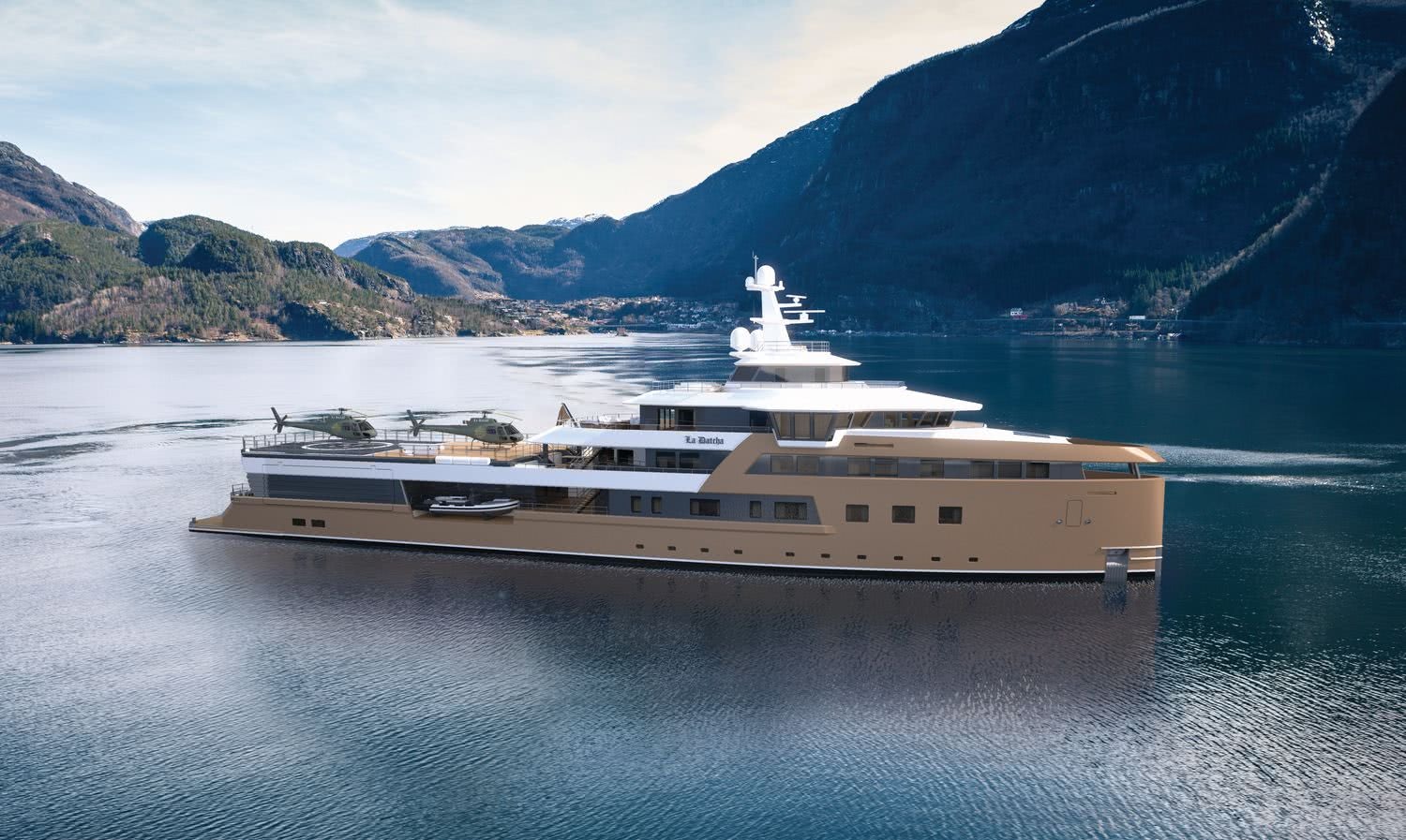 Damen’s 252-foot (77m) explorer yacht LA DATCHA profile