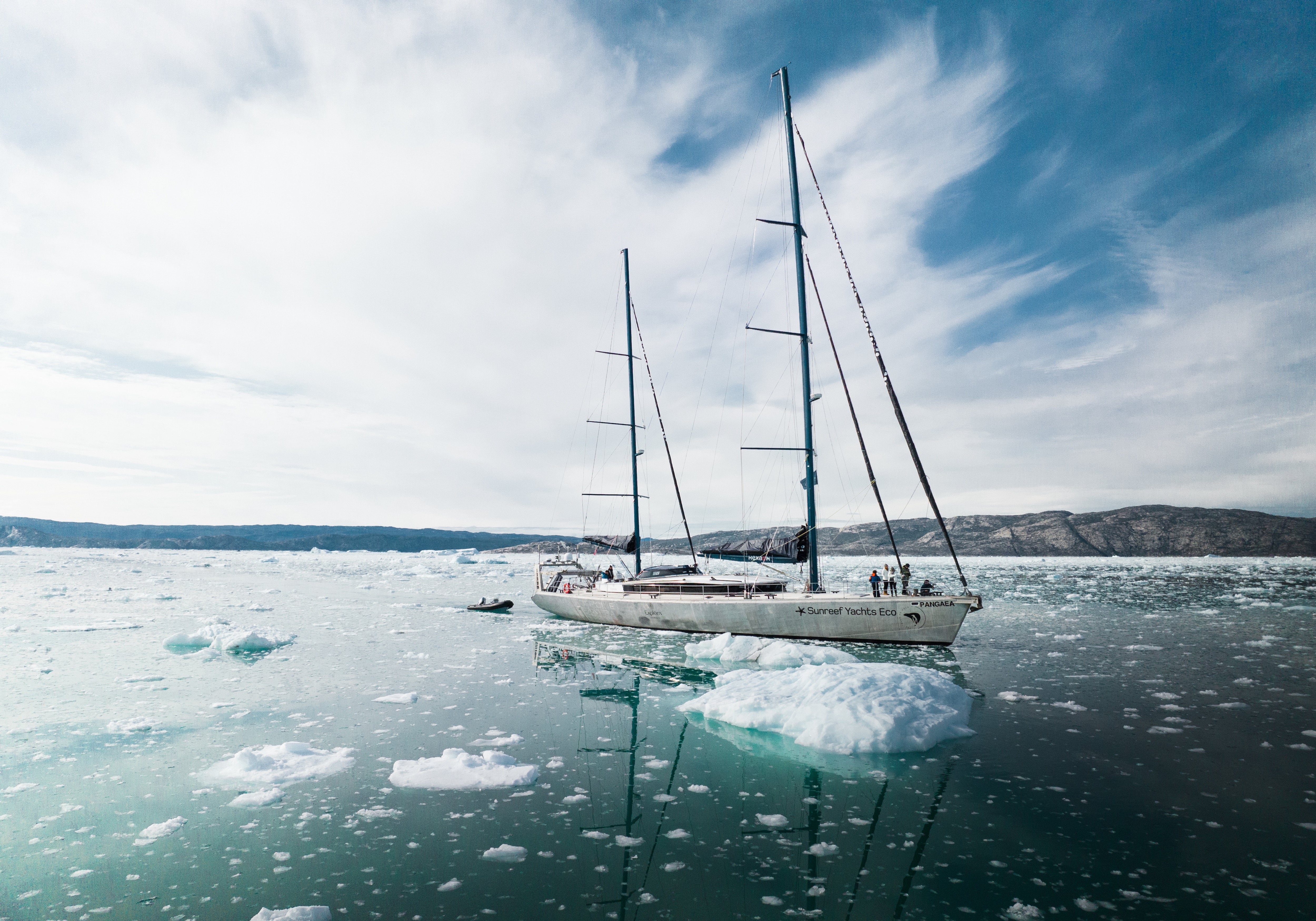 Horn uses the 115' (35m) PANGAEA to show young explorers all the corners of the globe