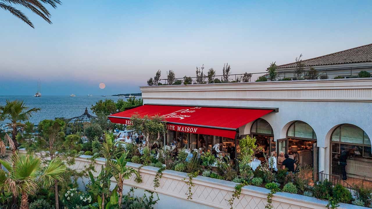 View of La Petite Maison in Cannes
