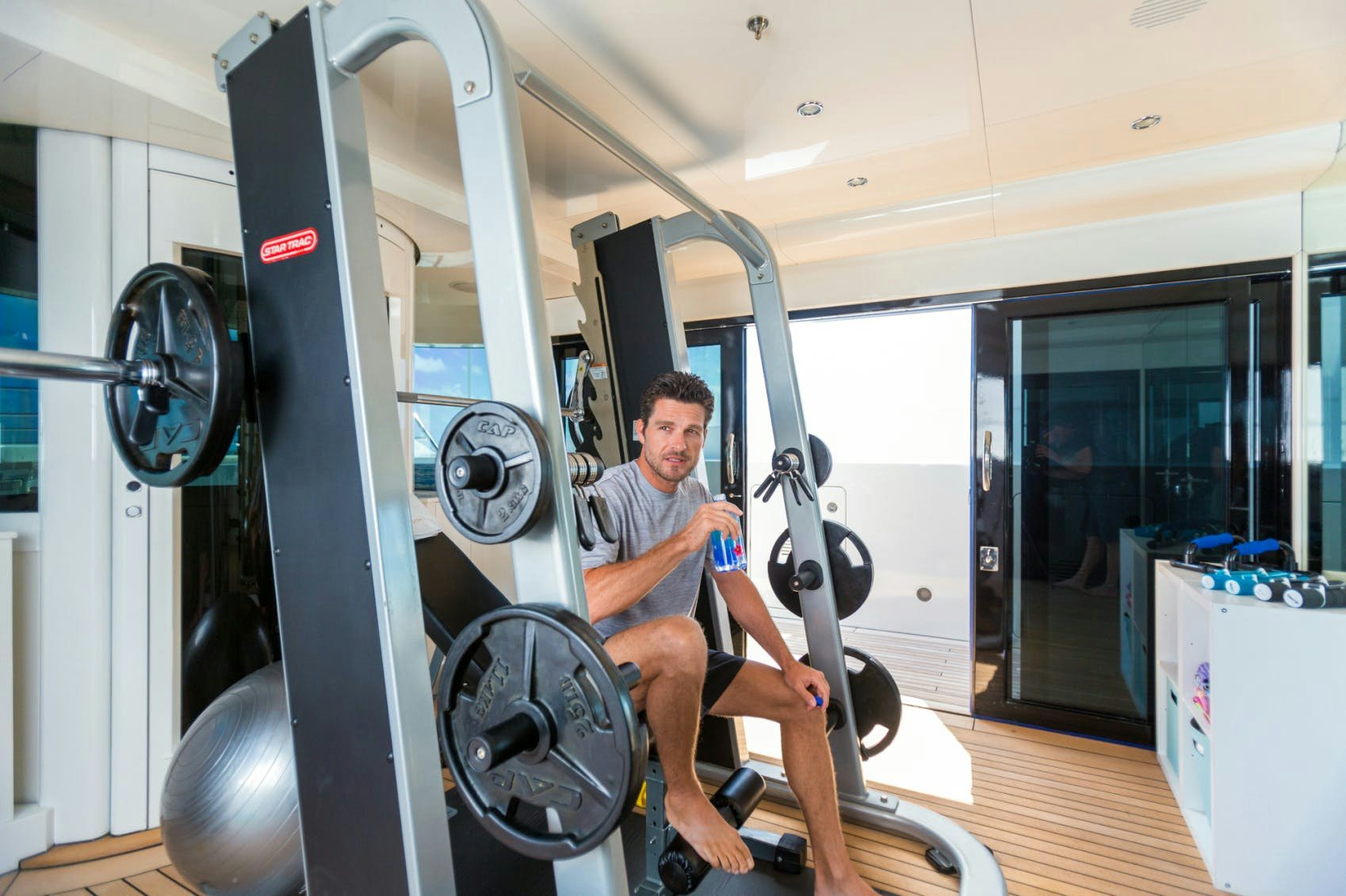 Benetti charter yacht LUMIERE onboard gym