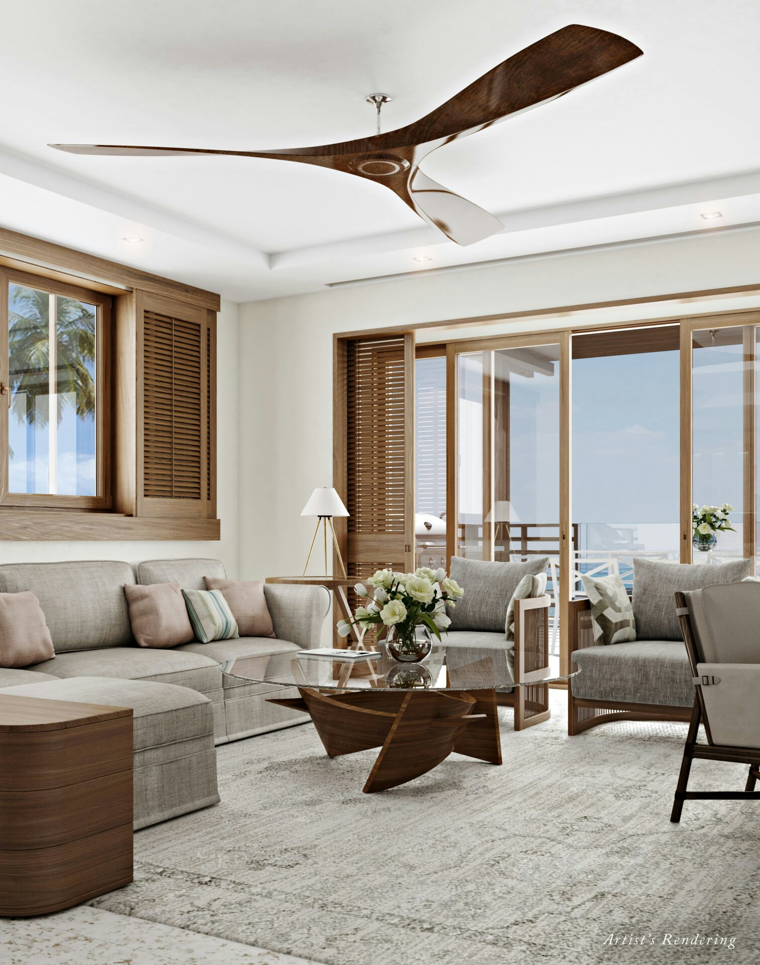 Caroline Bay Marina living room