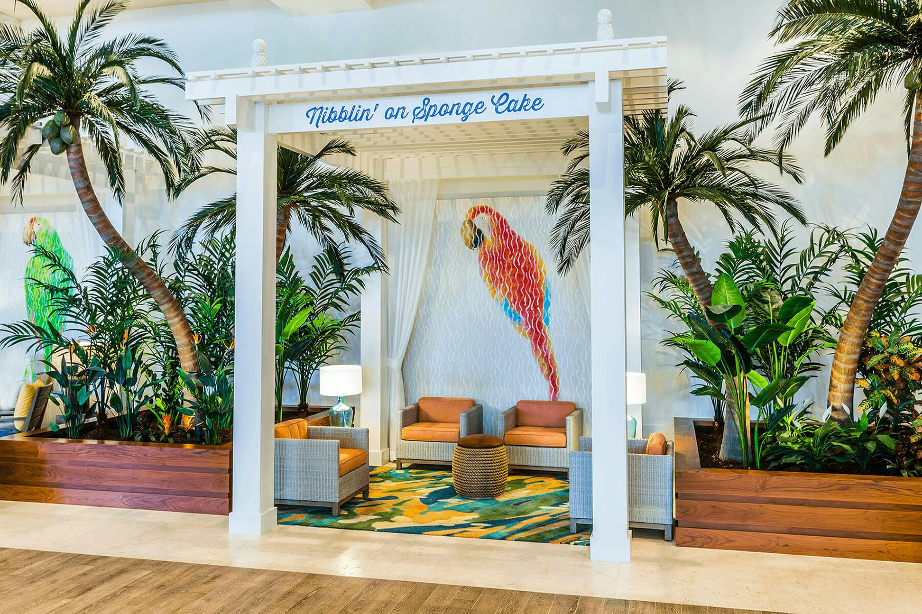 Margaritaville Hotel Lobby with Cabanas