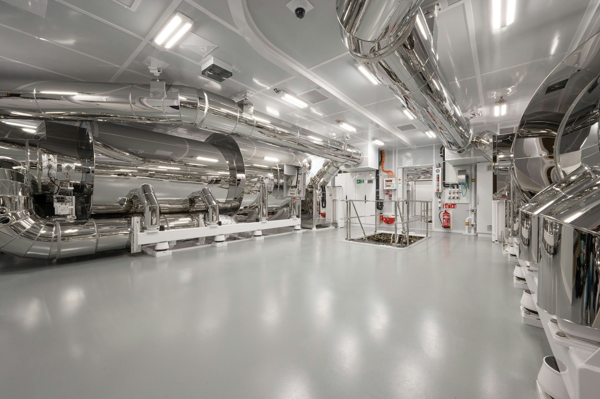 The state-of-the-art exhaust after-treatment system on board the 465ft (142m) NORD