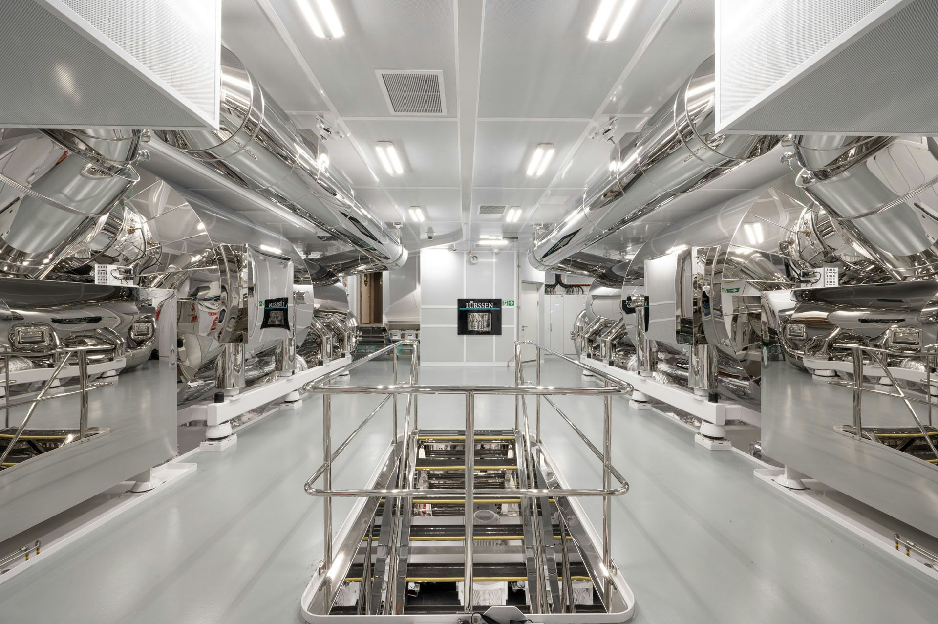 The state-of-the-art exhaust after-treatment system on board the 465ft (142m) NORD