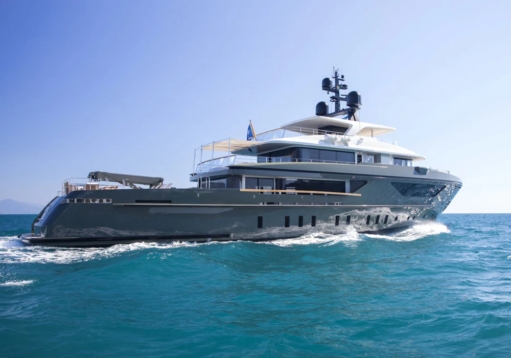 Charter yacht MOKA running in the Mediterranean