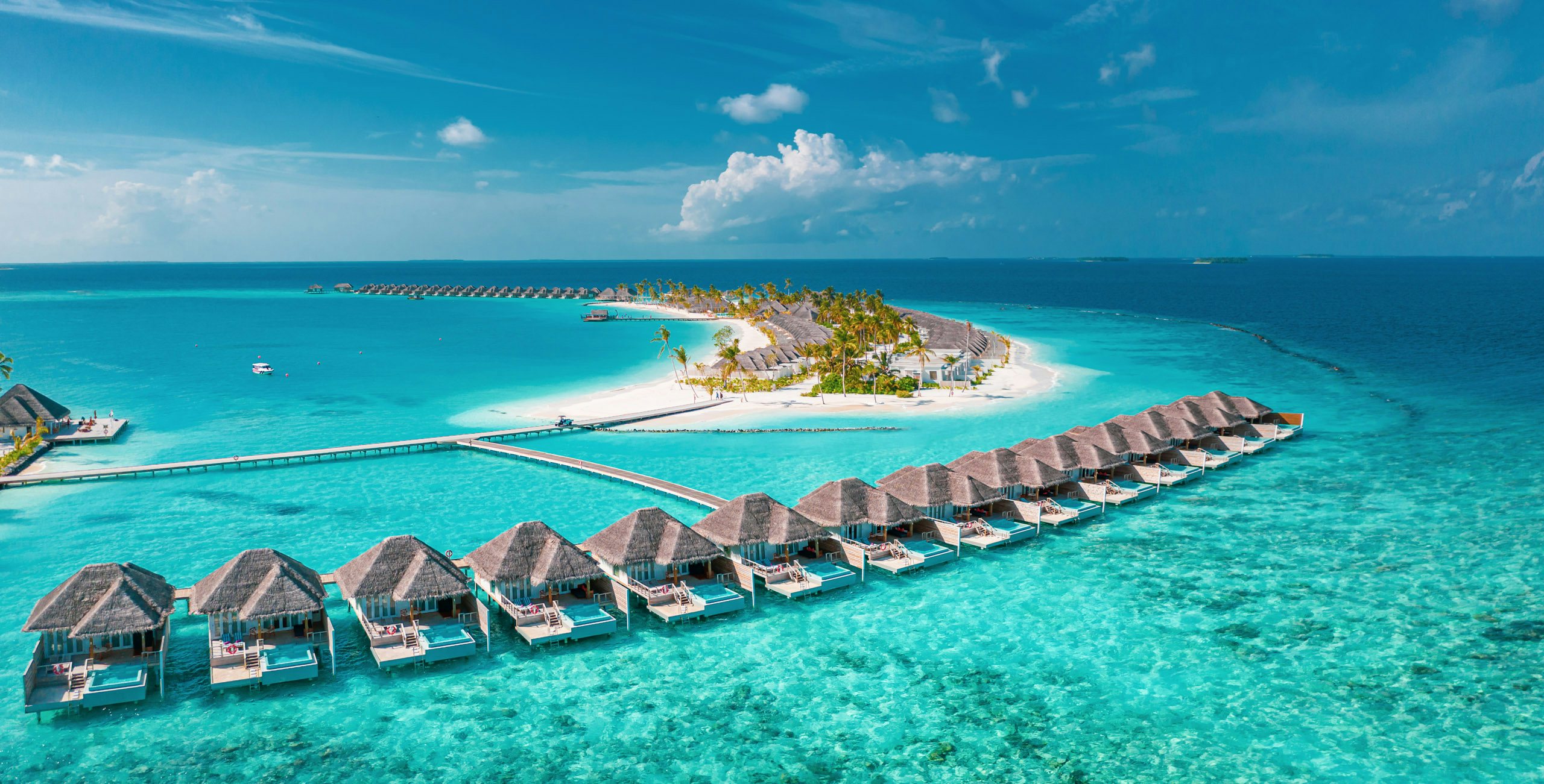 Maldives Yacht for Charter - Maldives,Paradise,Scenery.,Tropical,Aerial,Landscape,,Seascape,With,Long,Jetty, Maldives Yacht for Charter - Maldives paradise scenery. Tropical aerial landscape, seascape with long jetty, water villas with amazing sea and lagoon beach, tropical nature. Exotic tourism destination banner, summer vacation