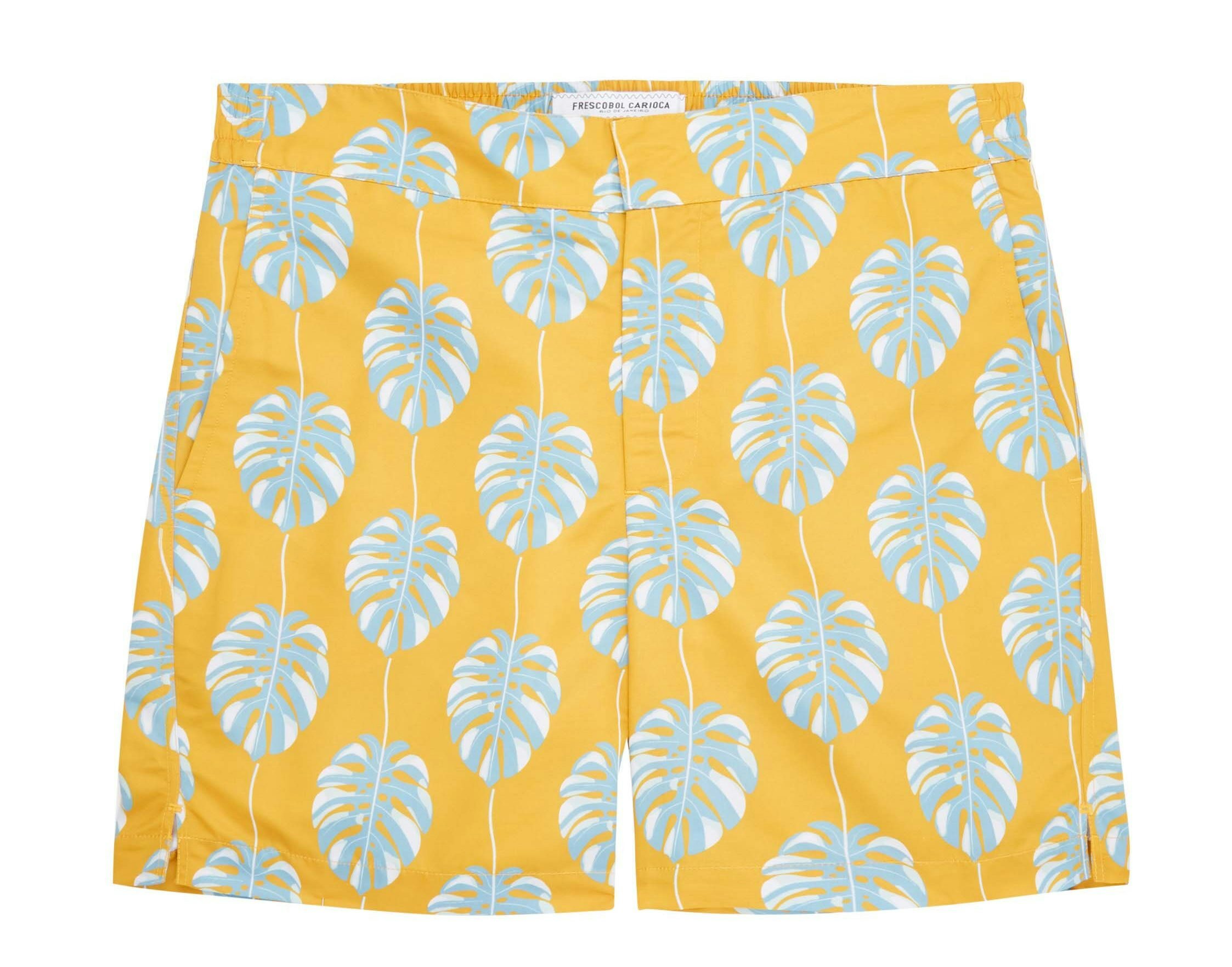 Leaf Print Swim Shorts