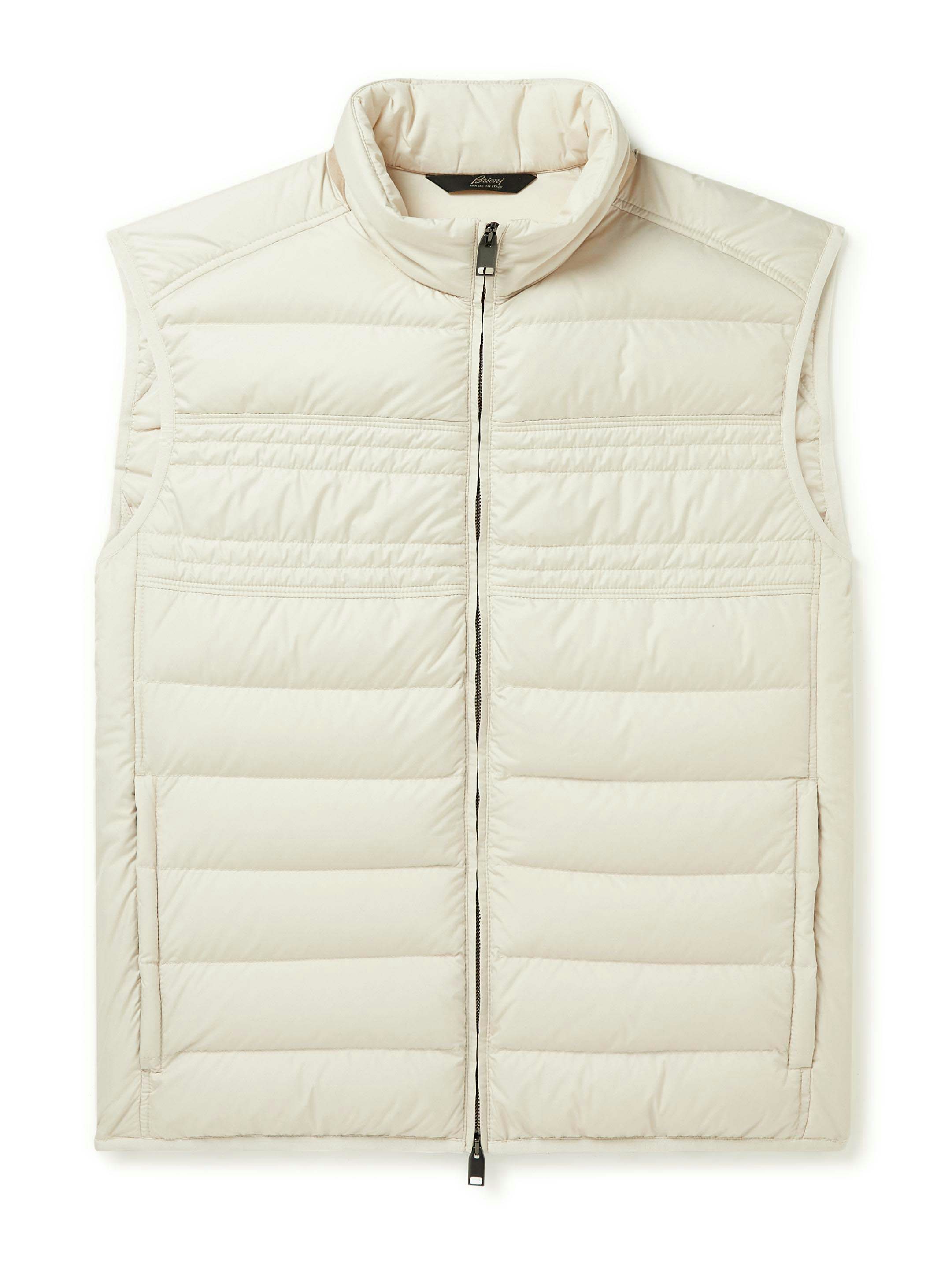 Brioni recycled shell down gilet