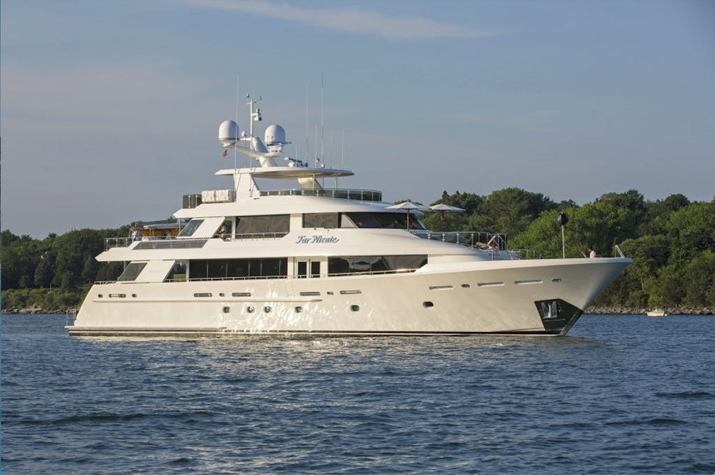 130-foot (40m) Westport charter yacht FAR NIENTE cruising in New England