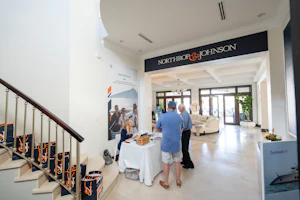 N&J FLIBS 2024 estate interior with N&J branding