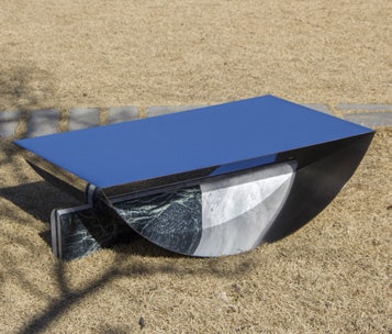Blue table