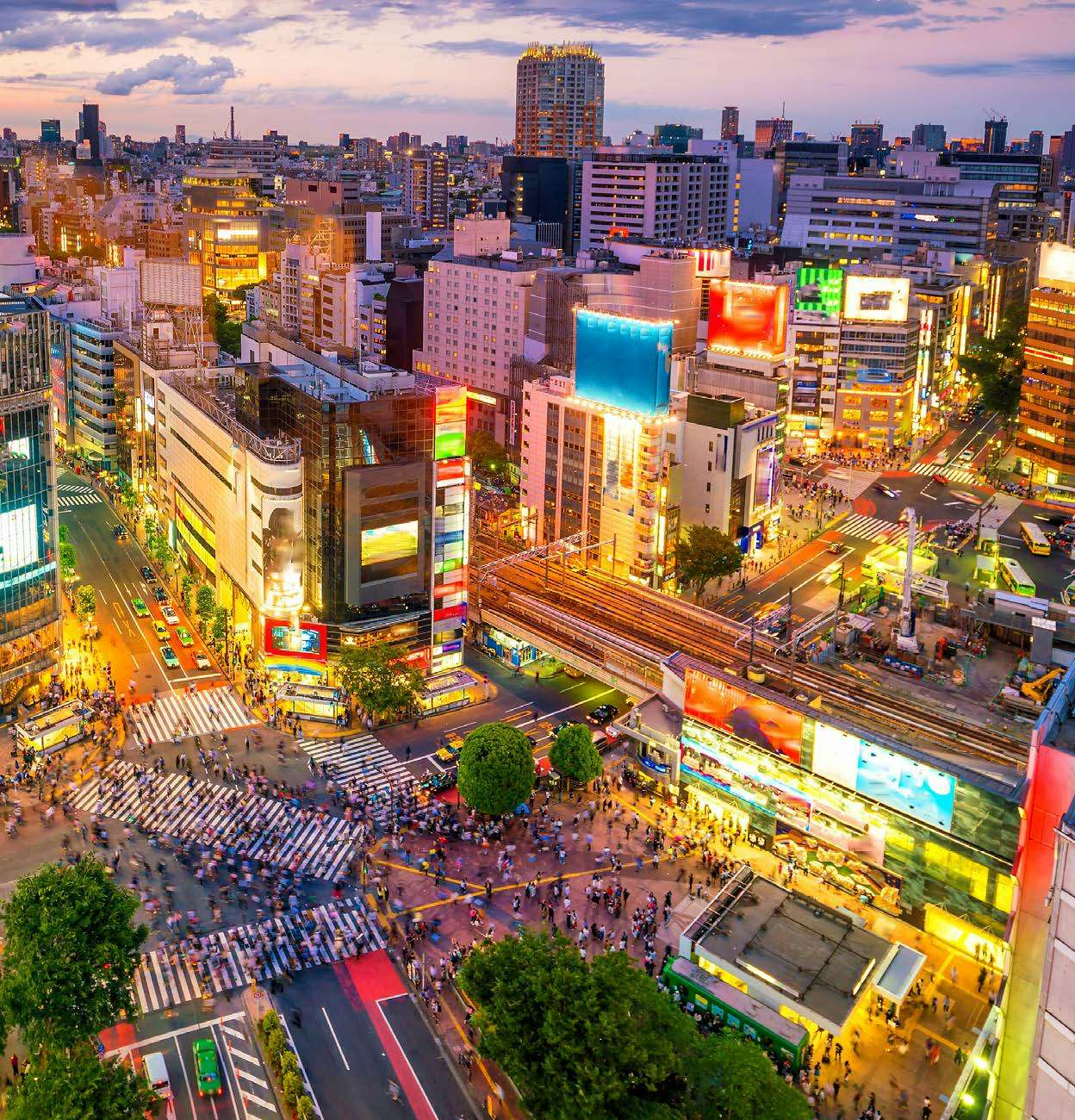 Tokyo Shibuya Station 100-Foot Anime Mural Info