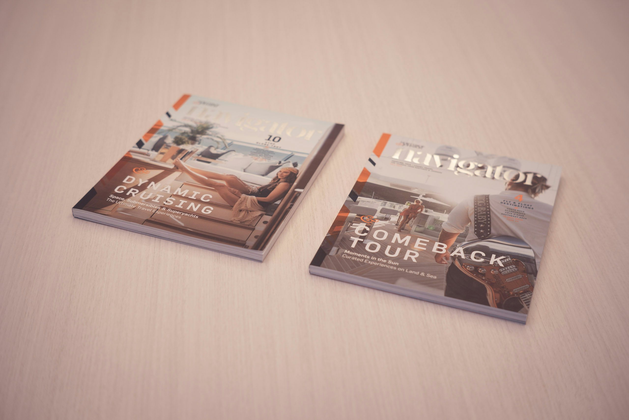 Navigator Magazine Two magazines laying on table